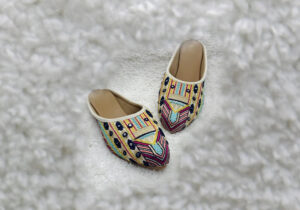 Vibrant Multi-Color Embroidered Mules