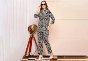 Black & White Geometric Print Co-ord Set