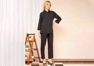 Elegant Black Solid Co-ord Set