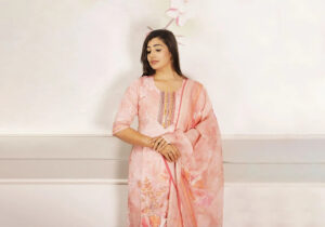 Elegant Pink Floral Suit Set | Blush Bloom