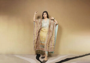 Grace of Gold Embellished Kaftan Suit Set