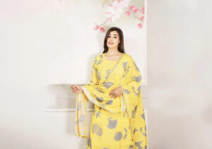 Mustard Yellow Floral Suit Set | Sunlit Elegance