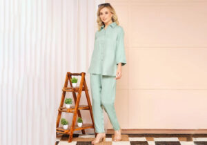 Pastel Green Solid Co-ord Set