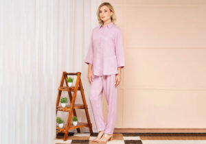 Soft Lavender Solid Co-ord Set